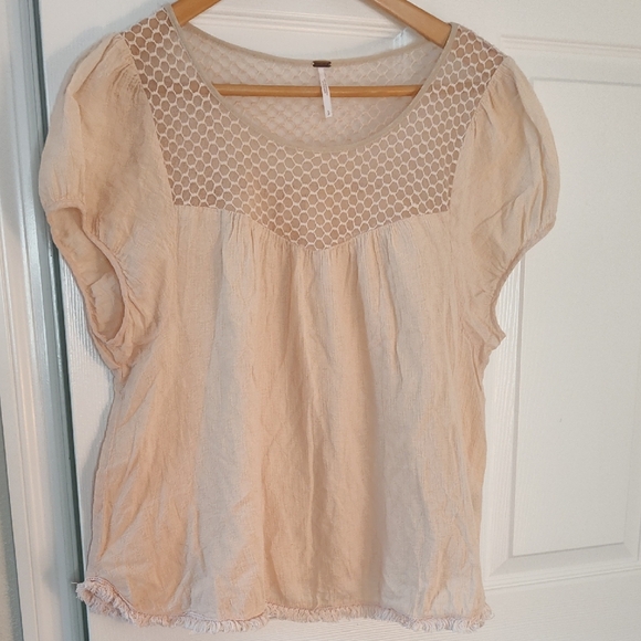 Free People Top with Lace Detail SP - Picture 1 of 6